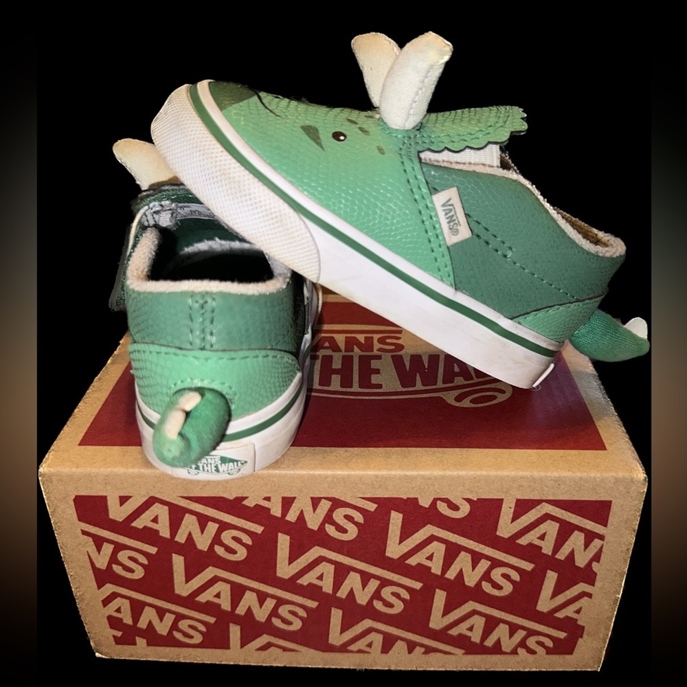 Toddler Triceratops Slip on Vans